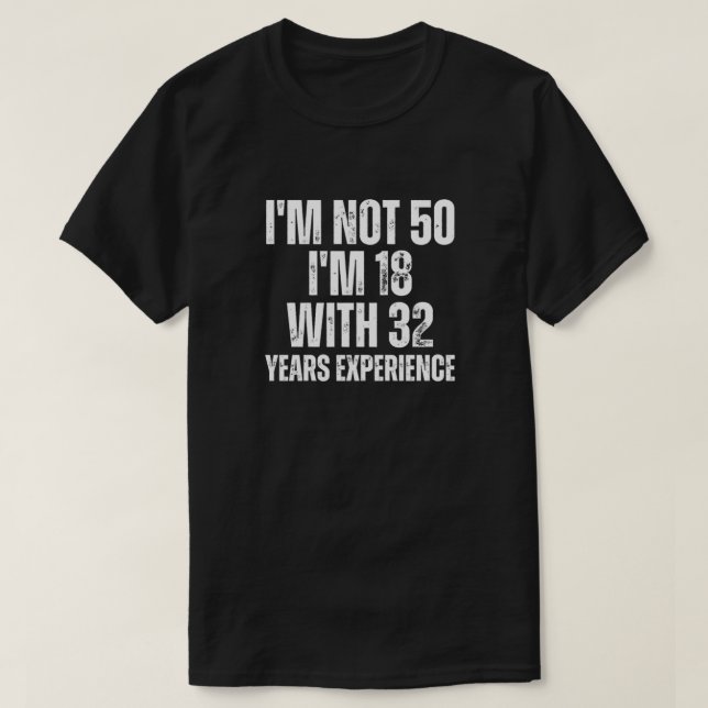 T-shirt drôle pour 50 ans (Design devant)