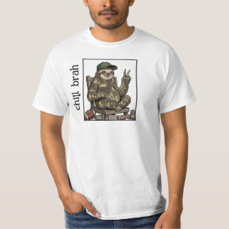 T-shirt drôle pour adultes Chill brah