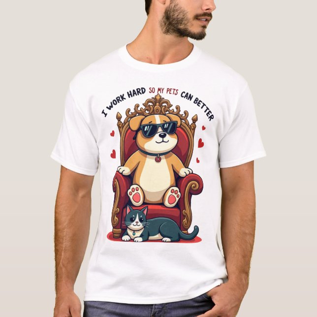 T-shirt drôle pour amateur d'animaux  (Devant)