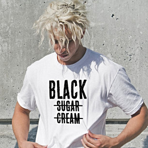 T-shirt drôle pour amateur de café noir barré