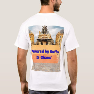 T-shirt drôle pour amateur de café propulsé par le