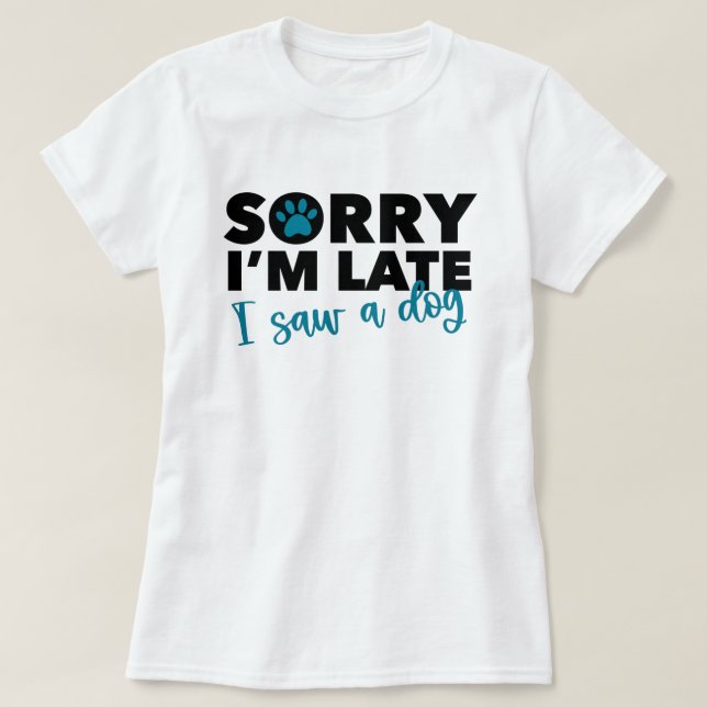 T-Shirt Drôle pour Amateur de Chien (Design devant)