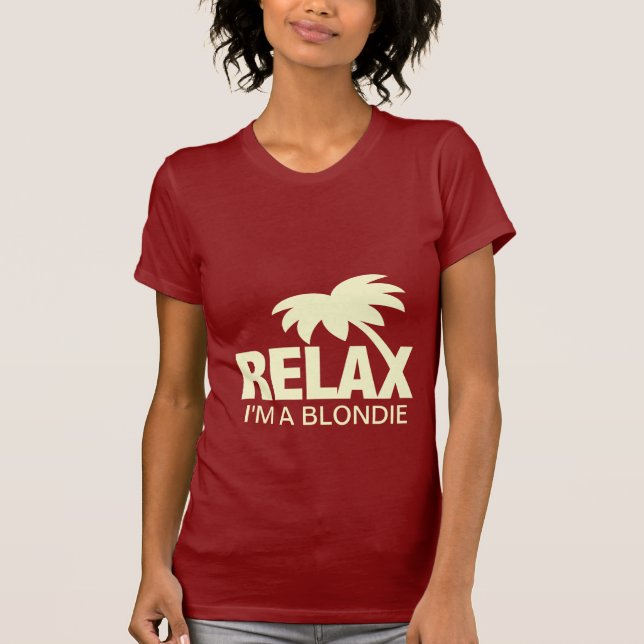 T-shirt drôle pour blondes (Devant)