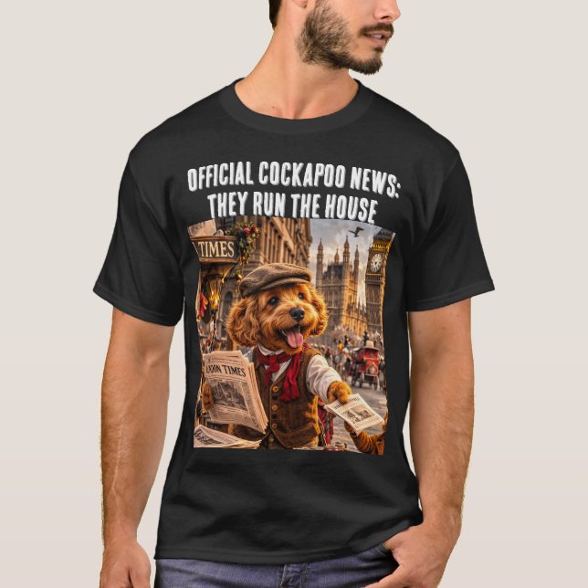 T-shirt drôle pour Cockapoo Cadeau Ils Dirigent La (Devant)