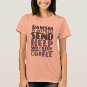 T-shirt drôle pour des amants de café