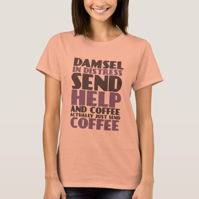 T-shirt drôle pour des amants de café (Devant)