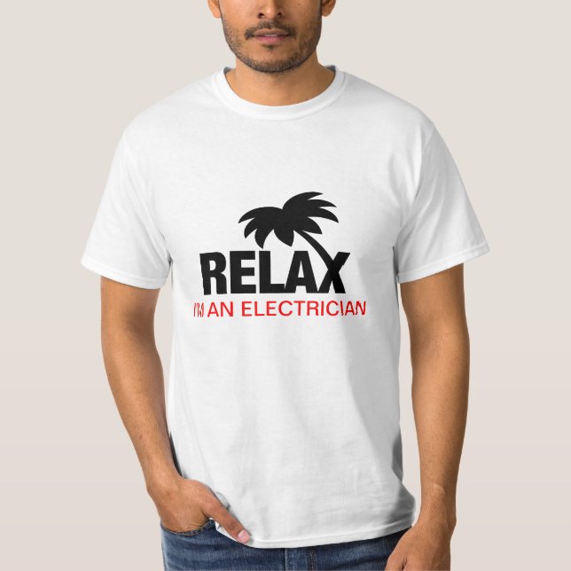 T-shirt drôle pour électriciens (Devant)