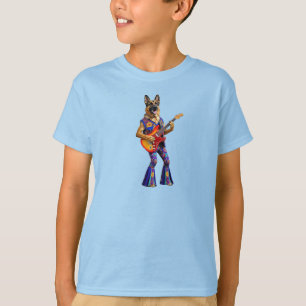 T-shirt drôle pour enfants avec un Berger Allemand