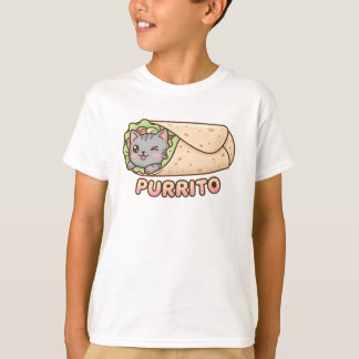 T-shirt drôle pour enfants avec un chat mignon en