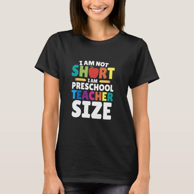 T-shirt drôle pour enseignant de maternelle Je ne  (Devant)