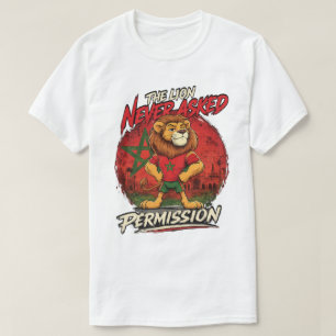 T-shirt drôle pour fan de football du Lion du Maro