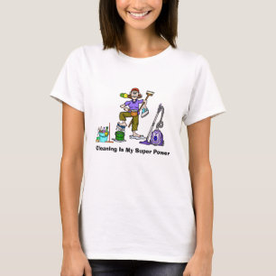 T-shirt drôle pour femme de ménage