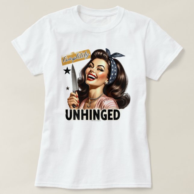 T-shirt drôle pour fille rétro – complètement déja (Design devant)