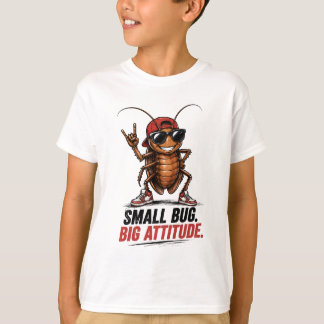 T-shirt drôle pour garçons avec un cafard de dessi