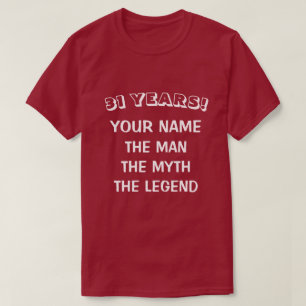 T-shirt drôle pour homme 'Homme mythe légende' pou