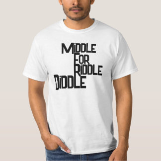 T-shirt drôle pour hommes « Milieu pour Riddle Did