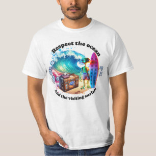 T-shirt drôle pour hommes surfeurs