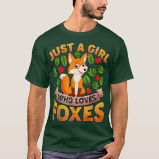 T-shirt Drôle Pour L'Amoureux des animaux Juste Une Fille 