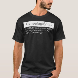 T-shirt Drôle pour les généalogistes qui parlent tout d