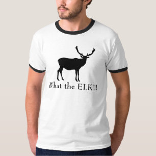 T-shirt drôle pour les hommes What the ELK