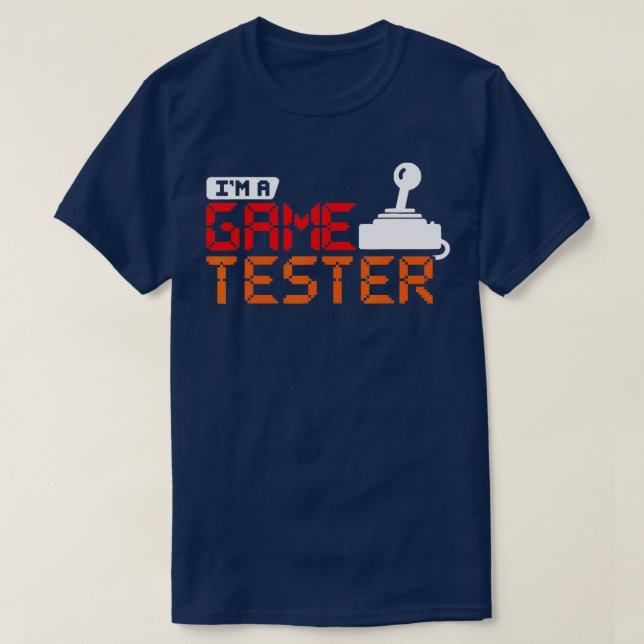 T-shirt Drôle pour les joueurs de jeu vidéo Tester de jeu (Design devant)