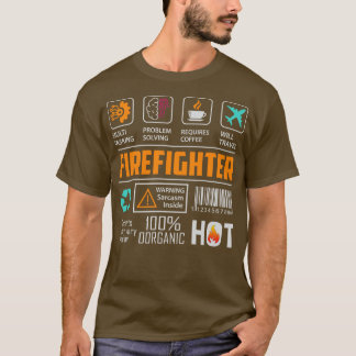 T-shirt Drôle pour les pompiers