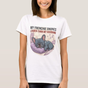 T-shirt drôle pour maman de bouledogue français qu