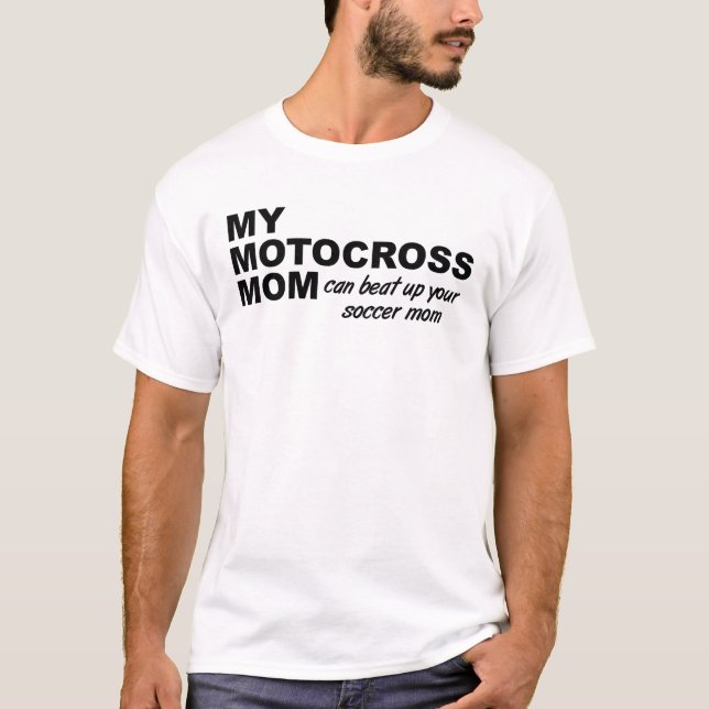 T-shirt drôle pour maman de motocross (Devant)