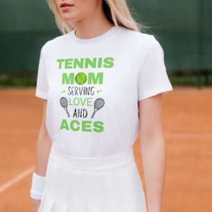 T-shirt drôle pour maman de tennis – Amour et As