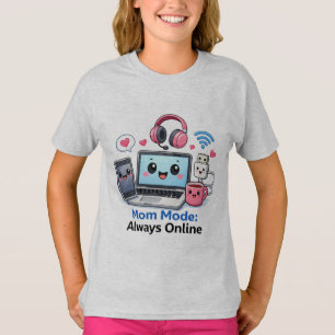 T-shirt drôle pour maman technophile, mode maman t