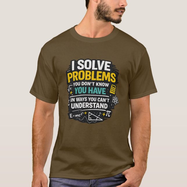 T-shirt drôle pour professeur de mathématiques - C (Devant)