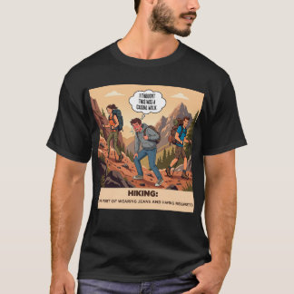 T-shirt drôle pour randonneur avec regrets
