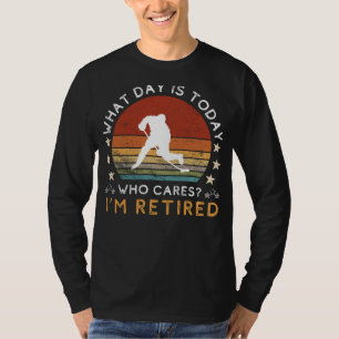 T-shirt drôle pour retraité de hockey - Qui se sou
