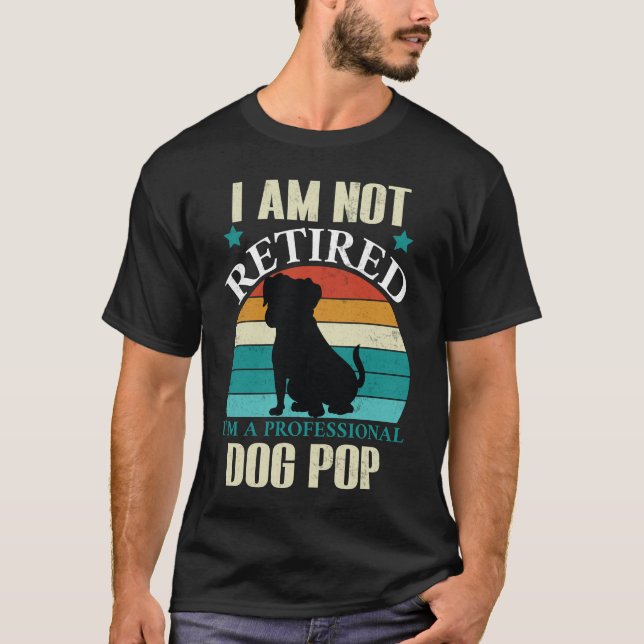 T-shirt drôle pour retraité - Je ne suis pas à la  (Devant)