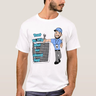 T-shirt drôle pour technicien CVC Fais-moi confian