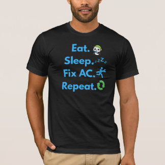 T-shirt drôle pour technicien CVC - Manger Dormir