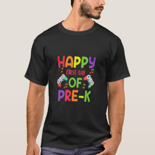 T-shirt Drôle Pre-K 1er jour d'école Étudiant Arc-en-ciel 