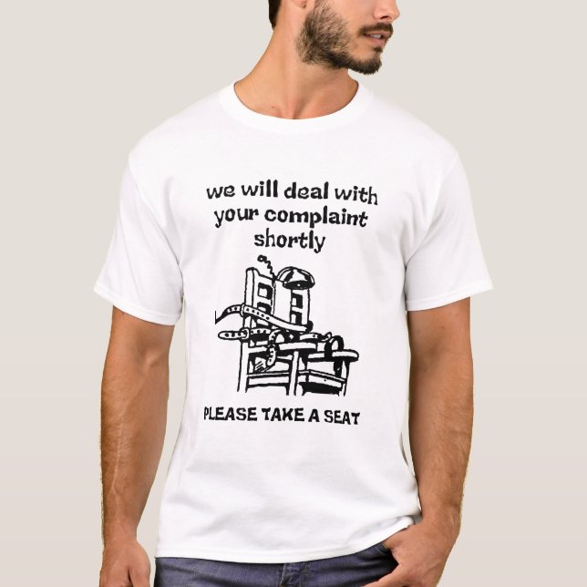 T-shirt drôle "Prends un siège" Humour (Devant)