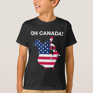 T-shirt Drôle Président Donald Trump Oh Canada Amérique de