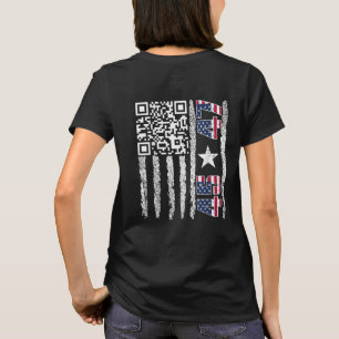 T-shirt Drôle président QR Trump Dance Code drapeau améric