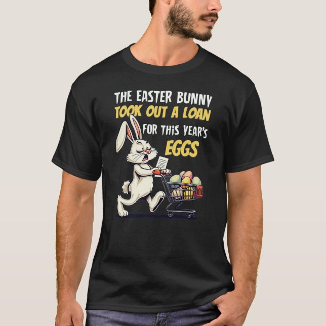 T-Shirt Drôle Prêt Bunny de Pâques (Devant)