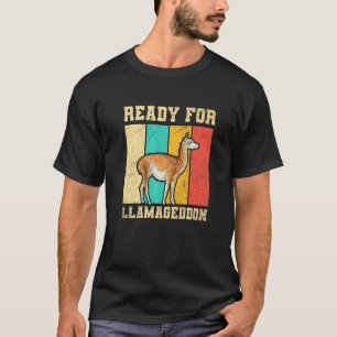 T-shirt Drôle prêt pour Llamageddon pour un lama