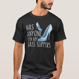 T-shirt Drôle Princesse en verre Chaussons Cadeau Femmes F