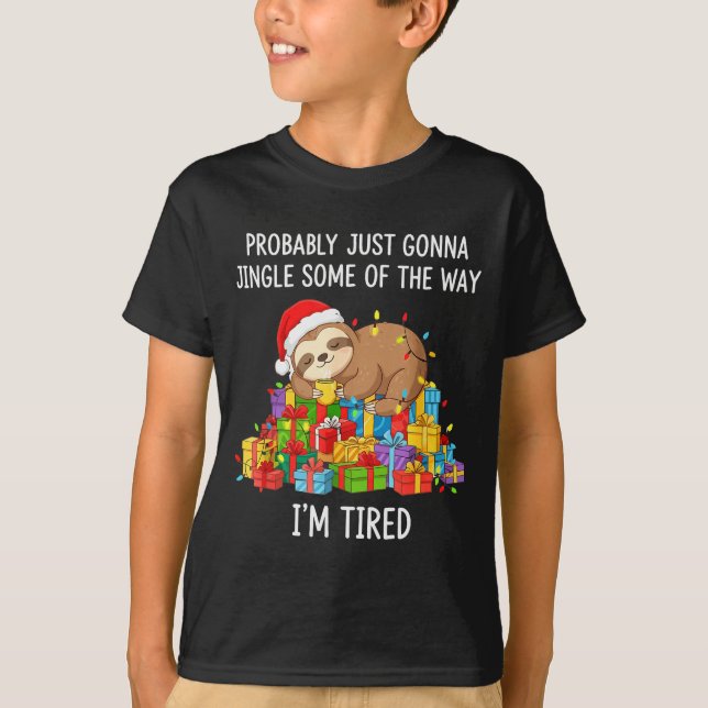 T-shirt Drôle Probablement juste aller sonner un peu sur m (Devant)