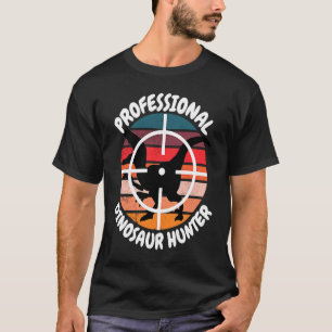 T-shirt Drôle professionnel chasseur de dinosaures enfants