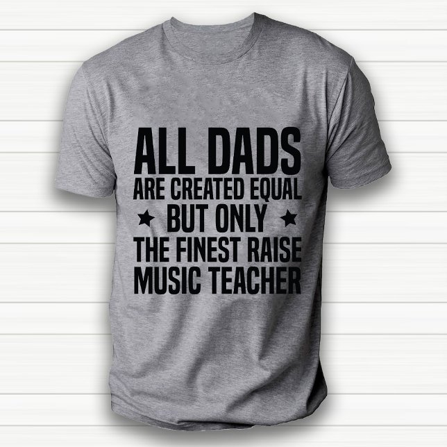 T-shirt Drôle professionnel de la musique enseignant Papa  (Funny professional Music Teacher Dad White T-Shirt)