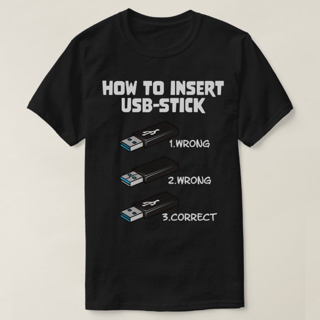 T-shirt Drôle Programateur Joke Ordinateur Nerd Comment In (Design devant)
