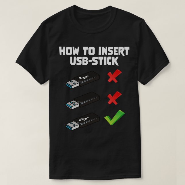 T-shirt Drôle Programateur Joke Ordinateur Nerd Comment In (Design devant)