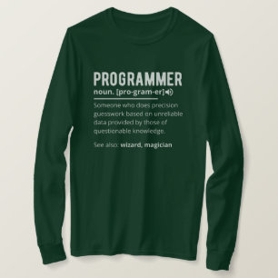 T-shirt Drôle Programmer Code Développeur Définition