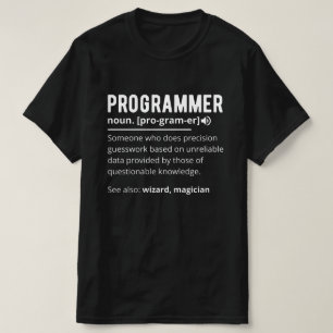 T-shirt Drôle Programmer Code Développeur Définition